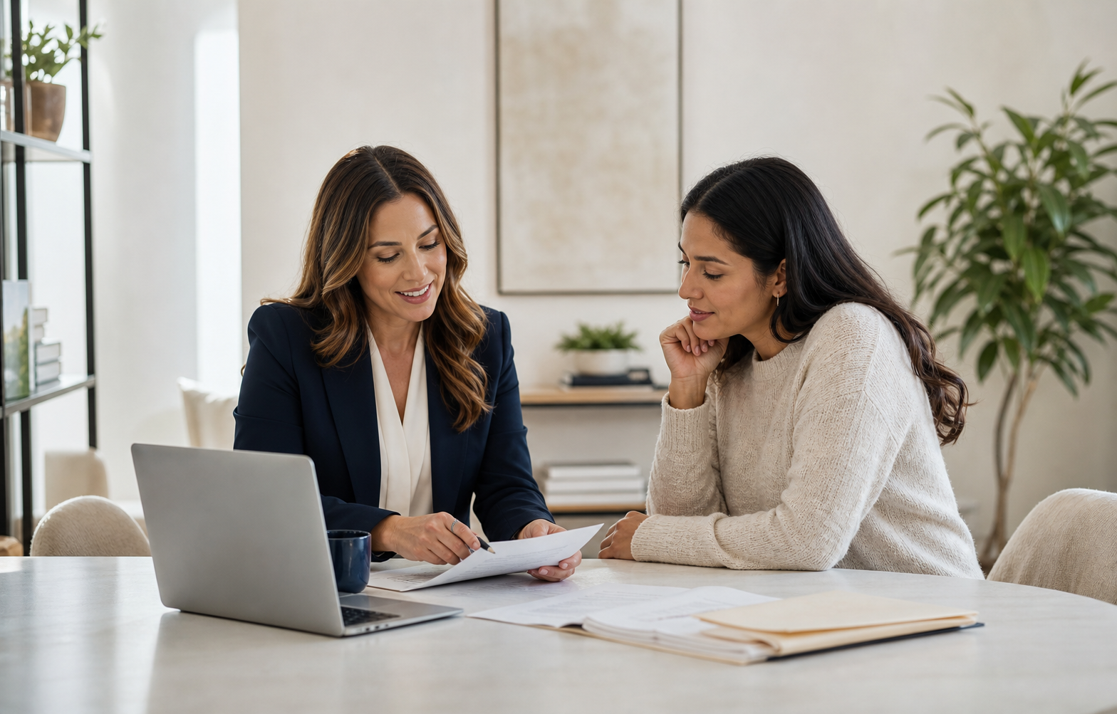 A LexCase navigator helping a client organize legal documents